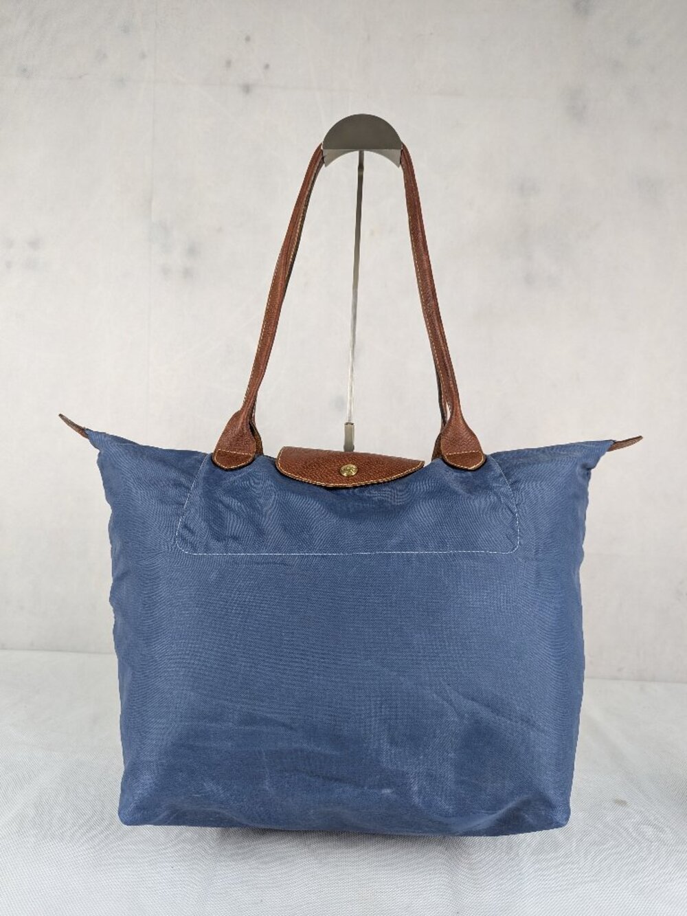 Longchamp Le Pliage Blue Nylon Tote Bag | Pre-Owned Authentic Classic Handbag